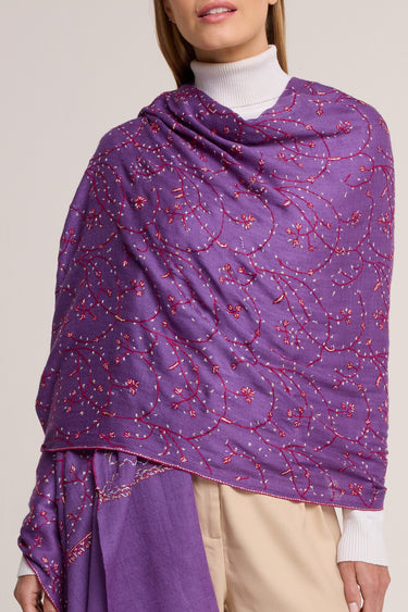 Cashmere Bordado roxo