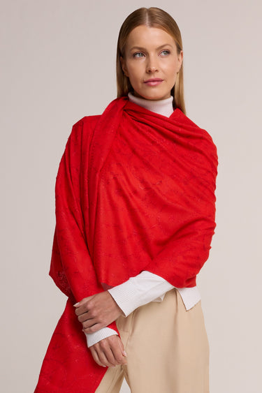 Cashmere Bordado vermelho