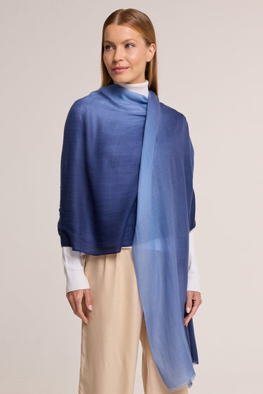 Cashmere Degradê azul marinho