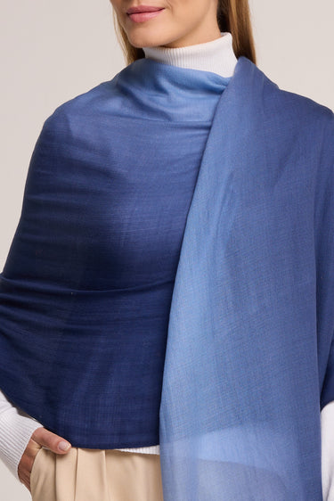 Cashmere Degradê azul marinho