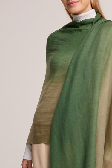 Cashmere Degradê verde folha