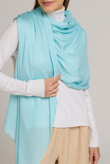 Baby blue diamond cashmere