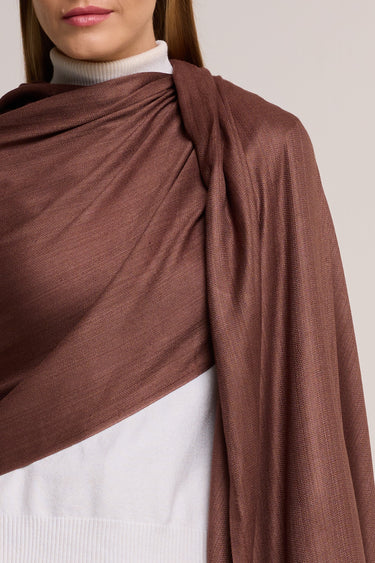 Alémais Jasper Silk Scarf - Chocolate