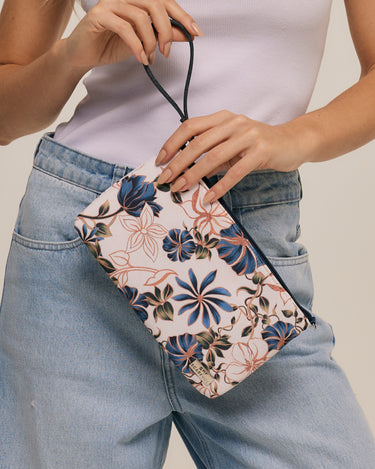Marble Flowers cross clutch