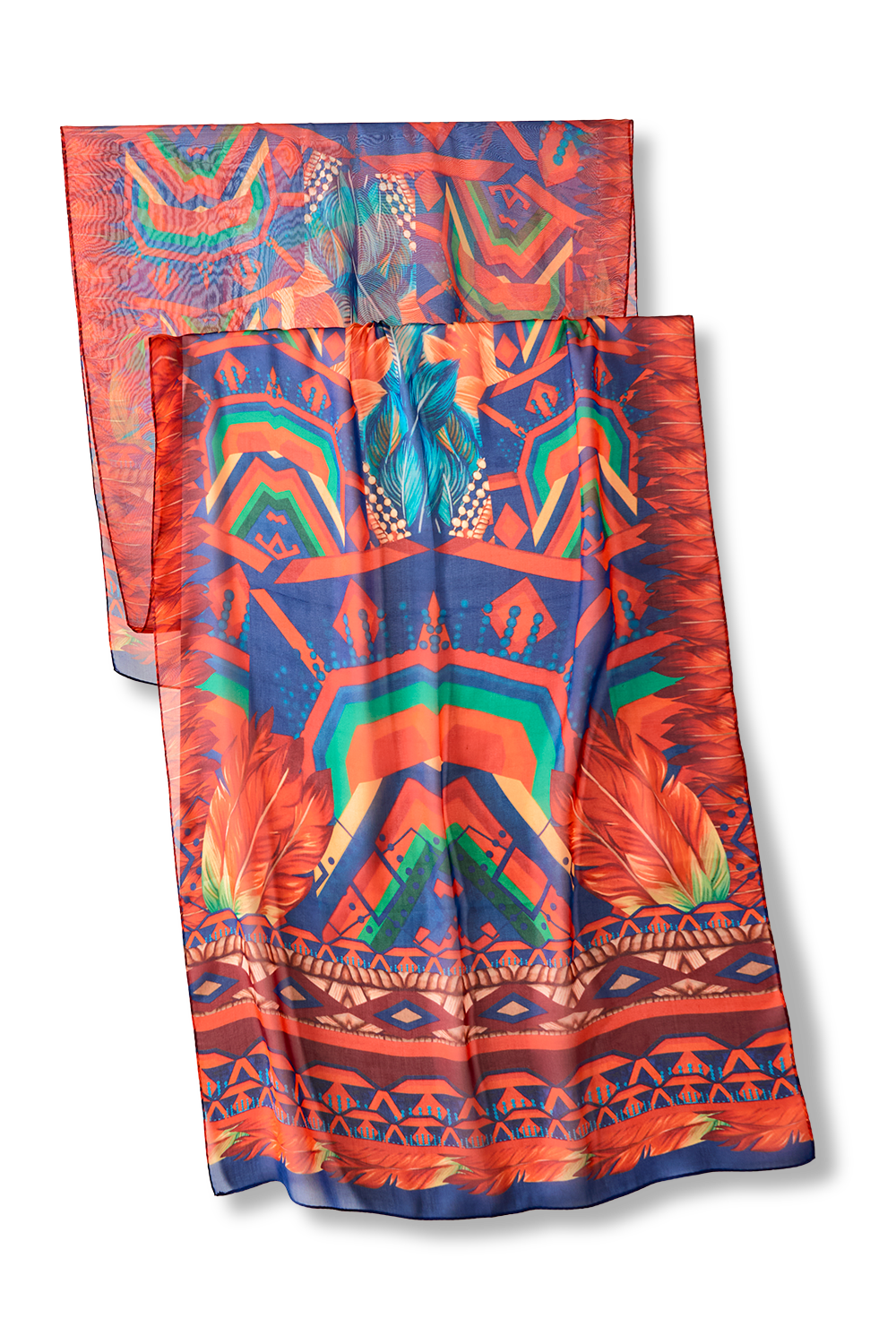 Amazônia scarf in silk mousseline | 60x210cm