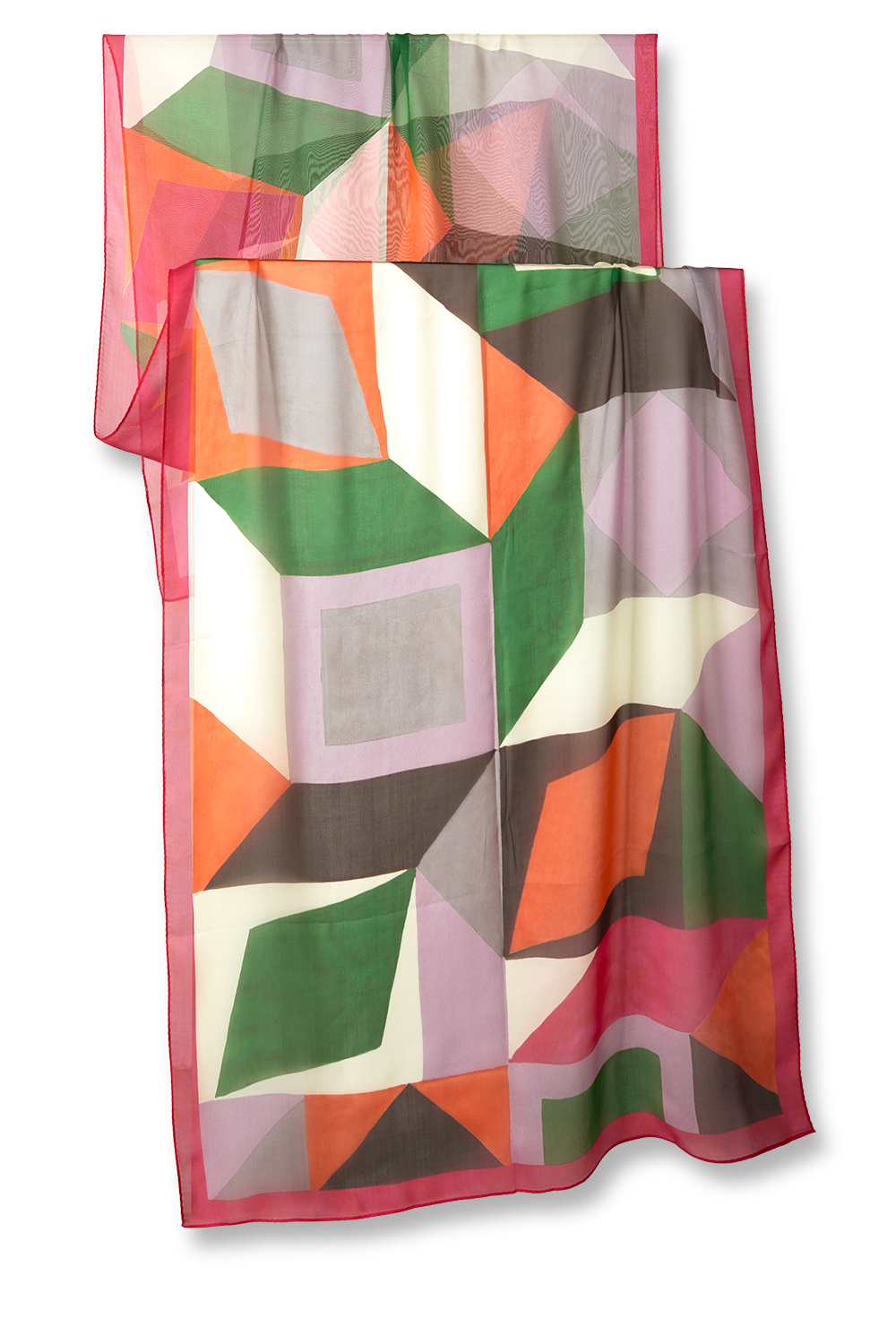 Chiara scarf in silk mousseline | 60x210cm