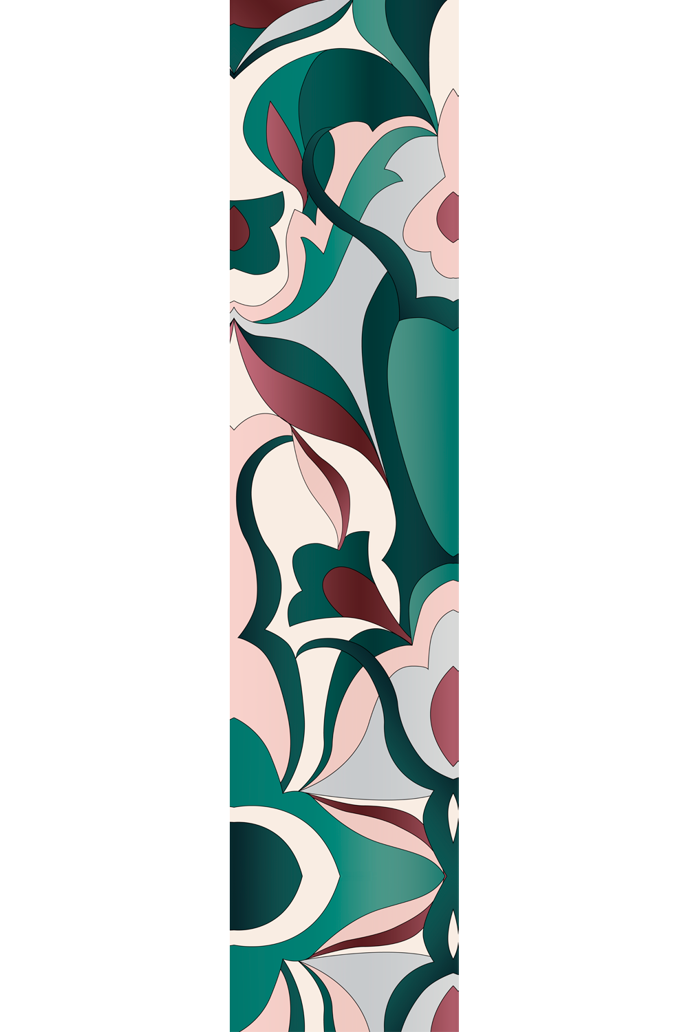 Flow scarf in polyester mousseline | 45x210cm 