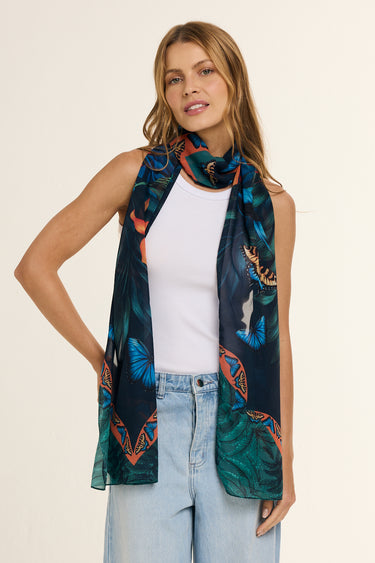 ECHARPE GRAND MOSQUE IN POLYESTER MOUSSELINE | 45X210CM