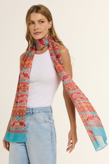 Melanie scarf in polyester mousseline | 45X210cm
