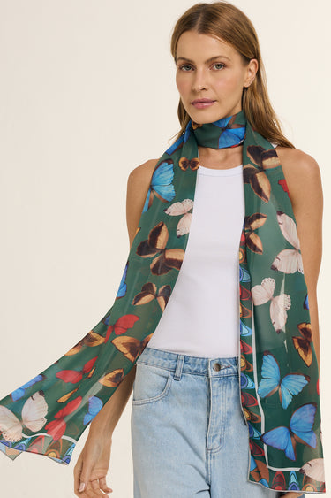 Yasmin scarf in polyester mousseline | 45x210cm