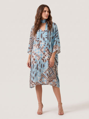 Kaftan curto de viscose Classic