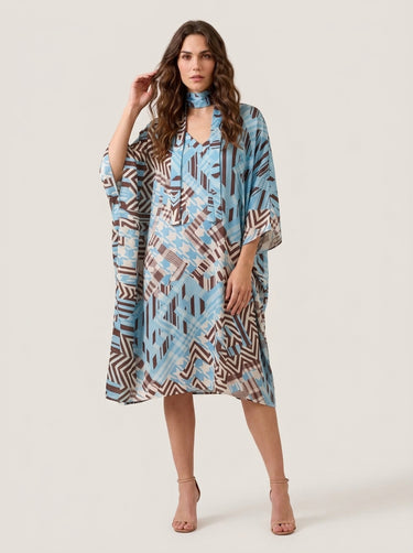 Kaftan curto de viscose Classic