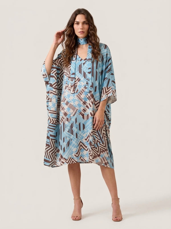 Classic short viscose kaftan