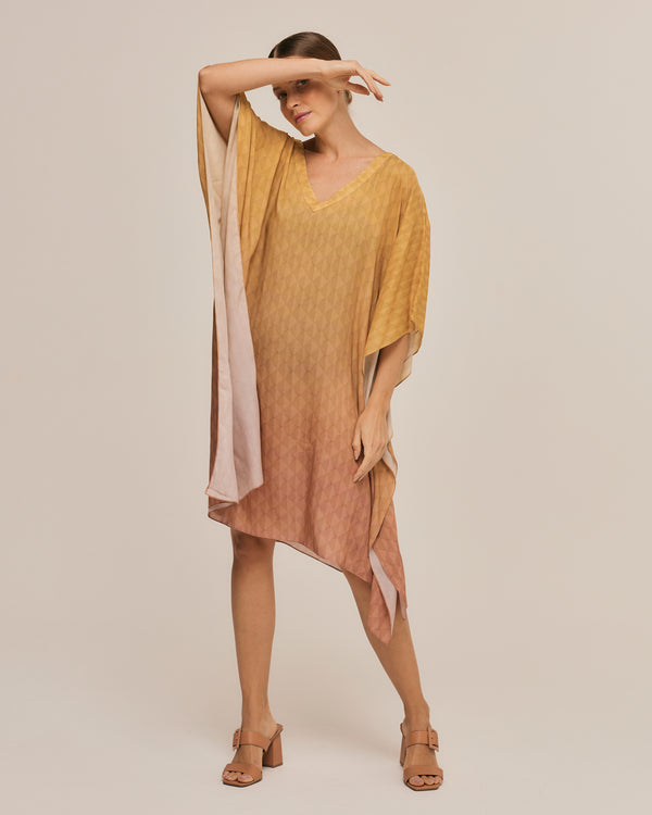 Kaftan curto de viscose Rainha do Cerrado