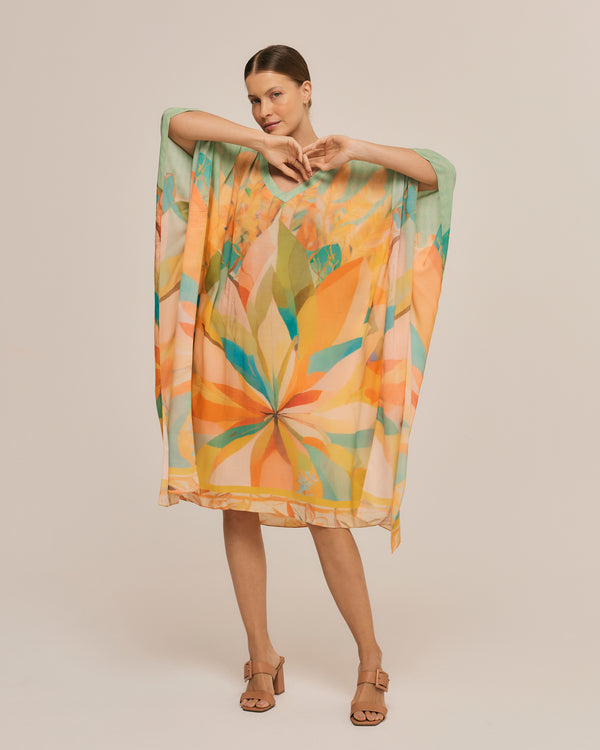 Força da mata short viscose kaftan