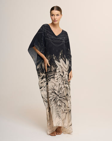 Long silk kaftan Empower yourself