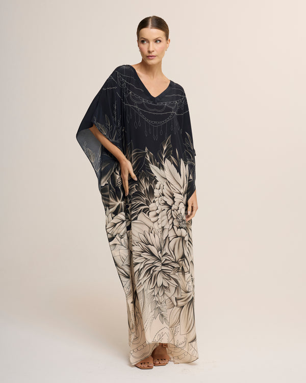 Empodere-se long silk kaftan