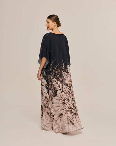 Kaftan longo de viscose Empodere-se