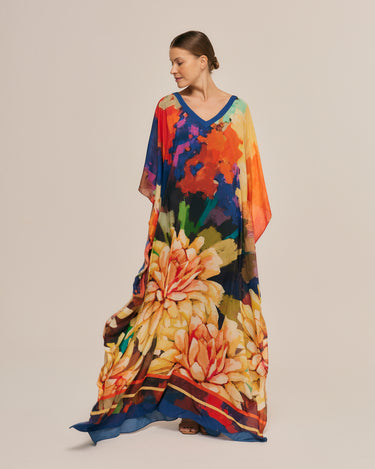 Kaftan longo de viscose Hera
