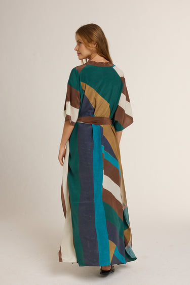 Kimono longo de seda A Negra