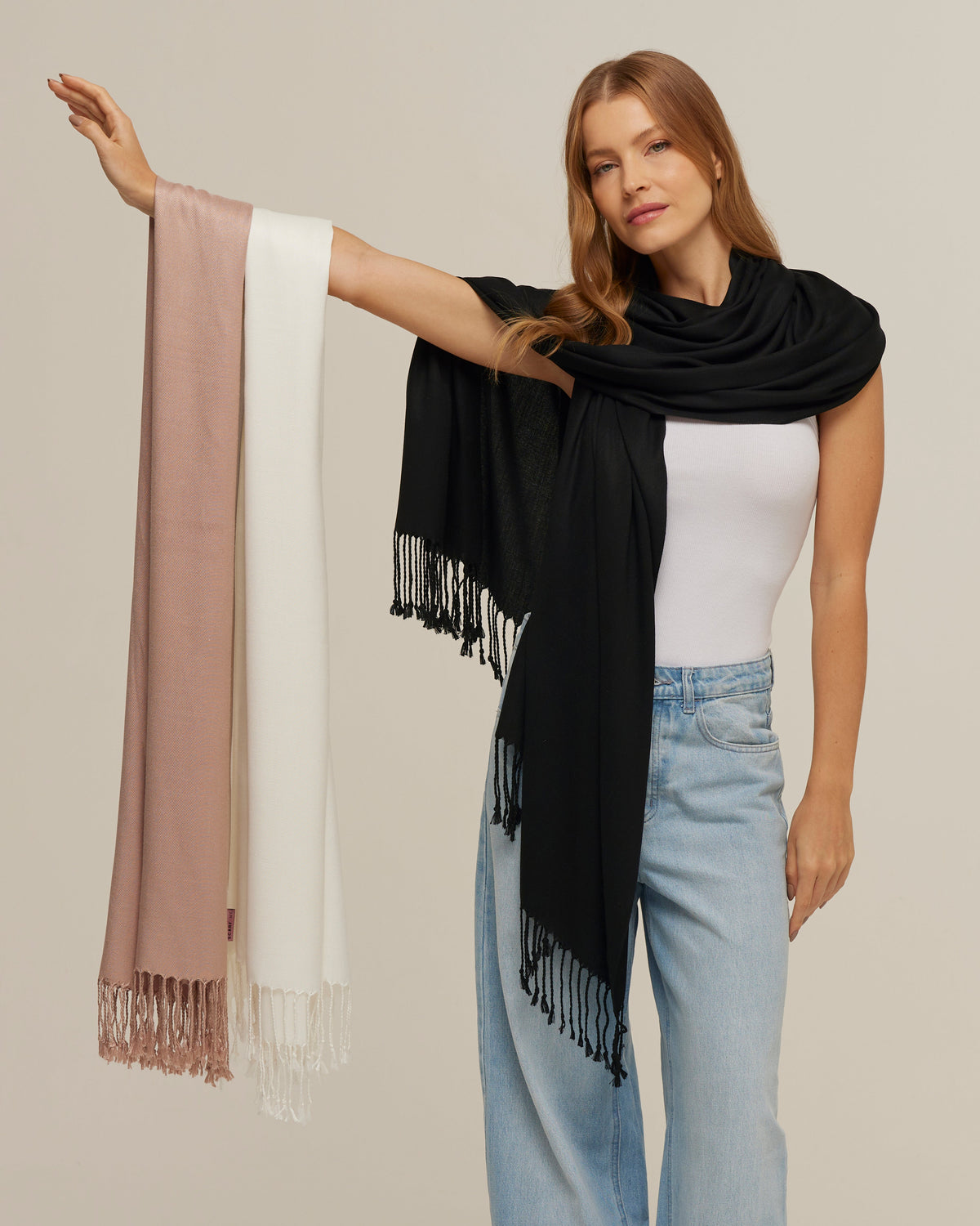 Monte seu kit 3 pashminas