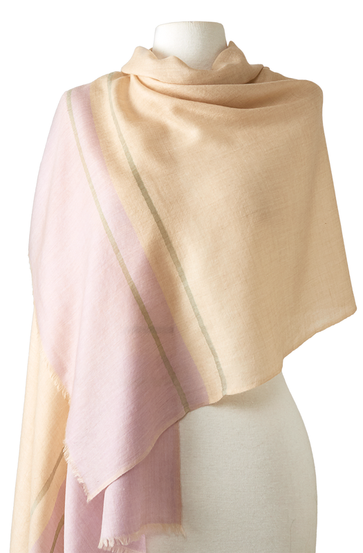   - Cashmere Gold creme/lavanda | 70X200cm- Scarf Me 