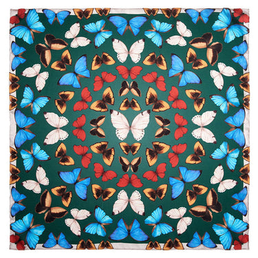 Lenço Yasmin Mandala em cetim de poliéster | 90x90cm