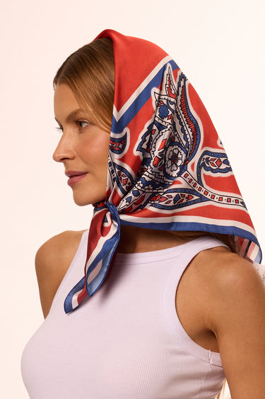 Alice scarf in polyester satin | 70x70cm