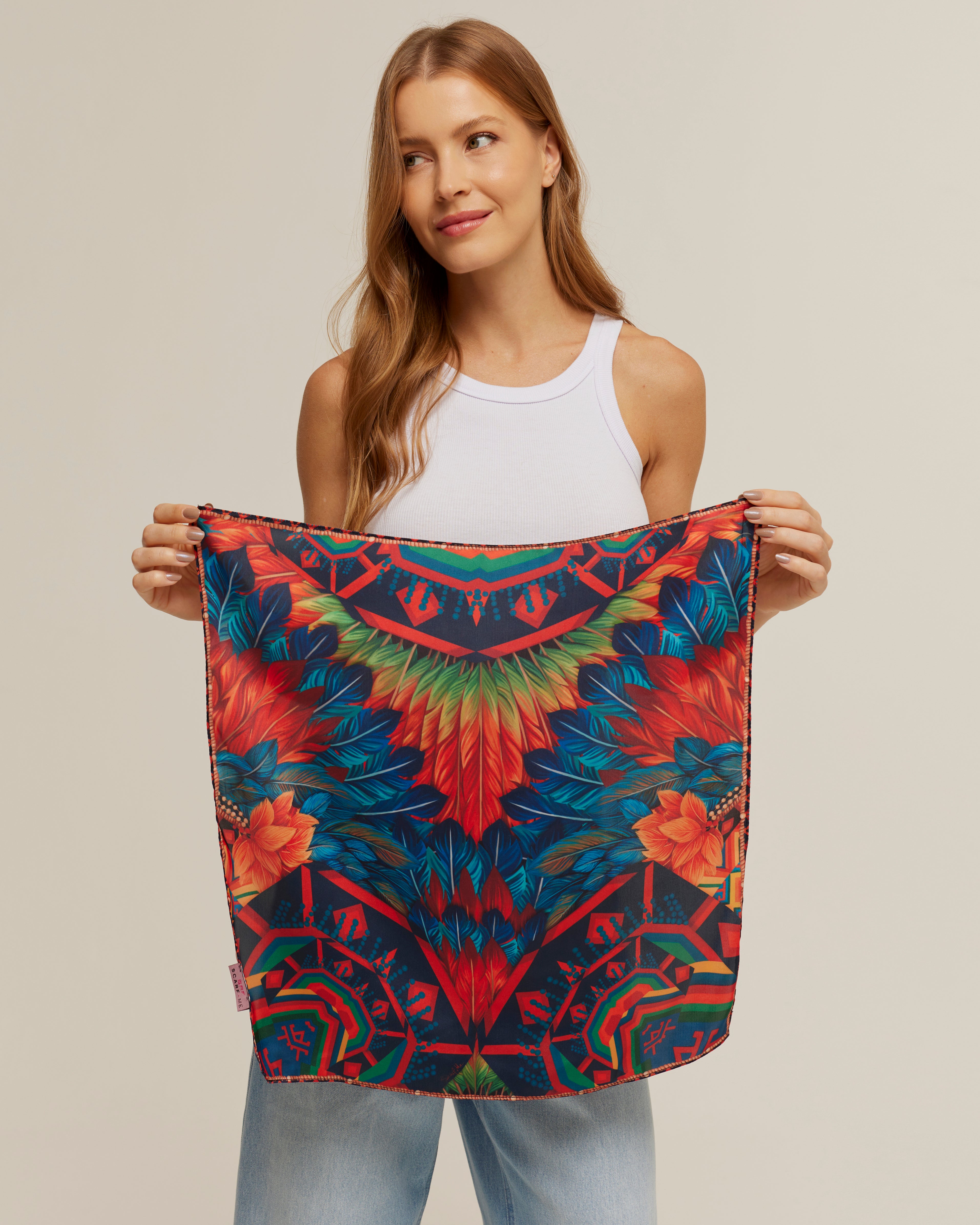 SCARF JULIE 50X50 | POLYESTER SATIN