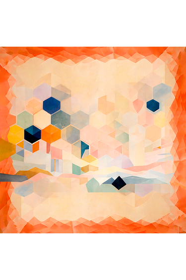 Lenço double face Âmbar em cetim de seda | 90x90cm