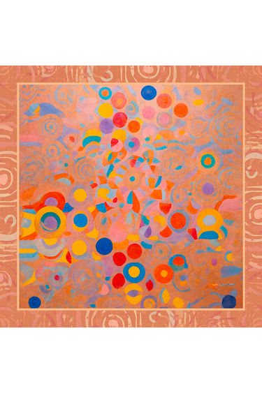 Lenço double face Aura em lã | 110x110cm