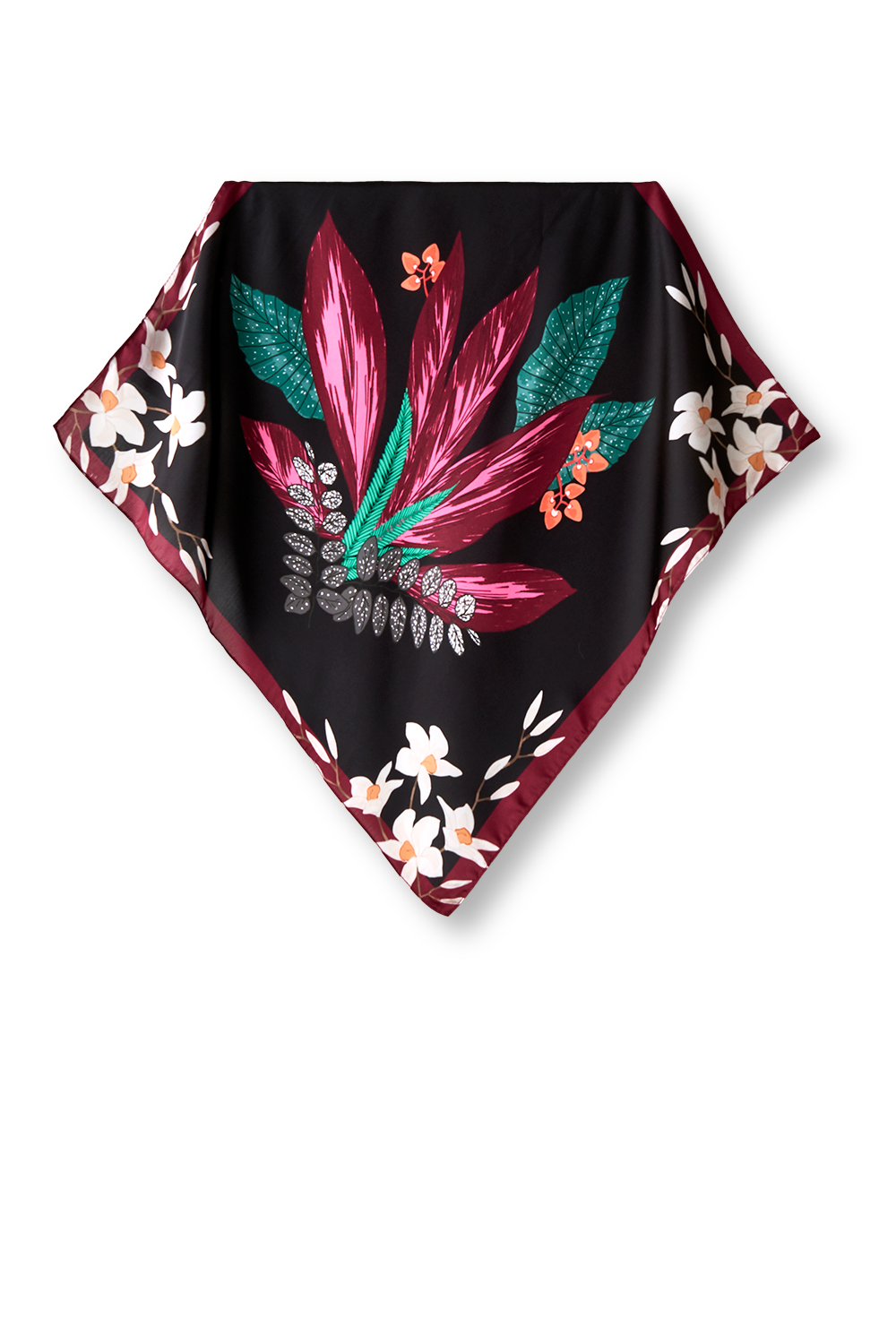 Cabernet scarf in polyester satin | 50x50cm