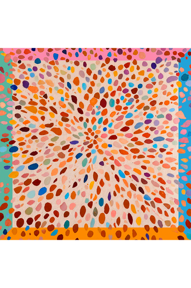 Lenço Celeste em cetim de poliéster | 90x90cm
