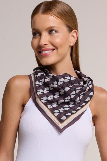 Bandana Copas Listrado em algodão | 65x65cm