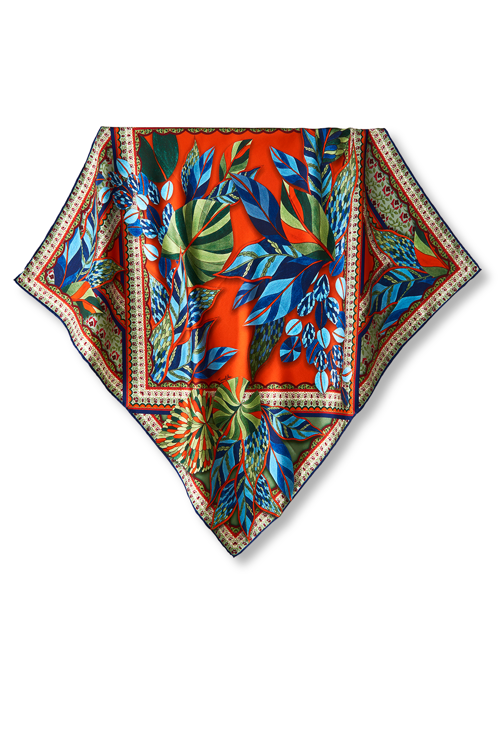 Pantanal scarf in silk twill | 65x65cm