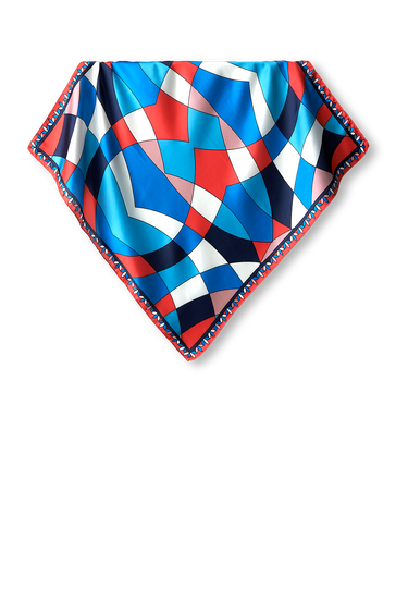 Lenço Geomodern em cetim de poliéster | 50x50cm