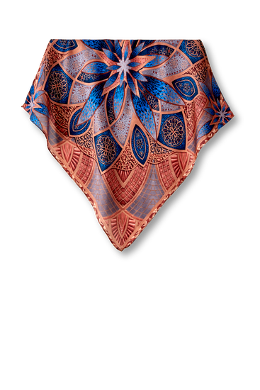 Grand Mosque scarf in polyester satin | 50x50cm