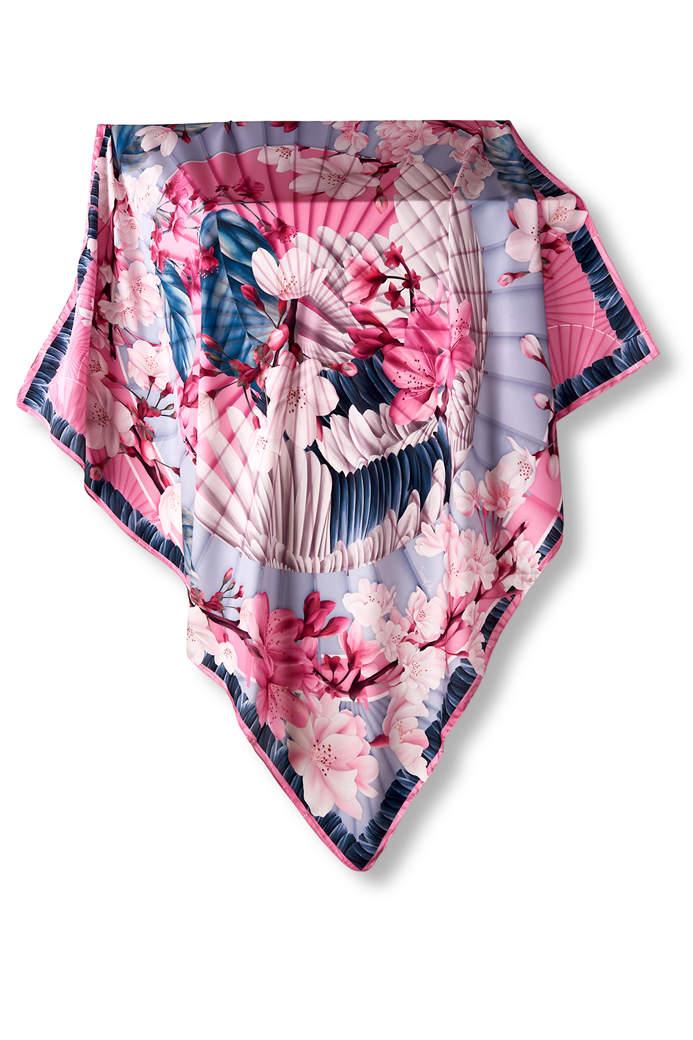Mandala Benevolence scarf in polyester satin | 90x90cm