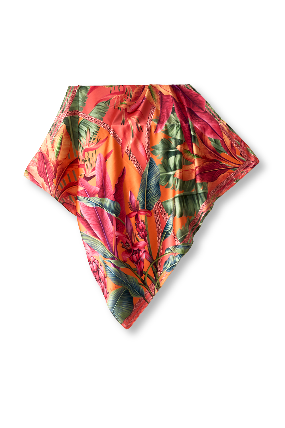 Musa Velutina scarf in polyester satin | 70x70cm