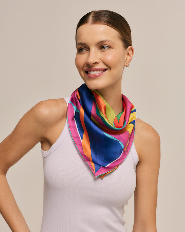 Neiva scarf in polyester satin | 50x50cm