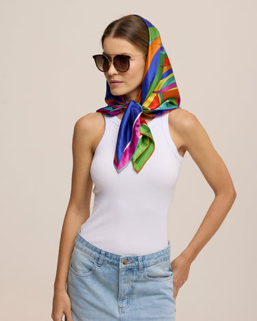 NEIVA SCARF 90X90 | SATIN SILK