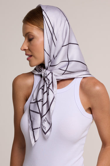 Off-white Roteiro SP scarf in polyester satin | 90x90cm