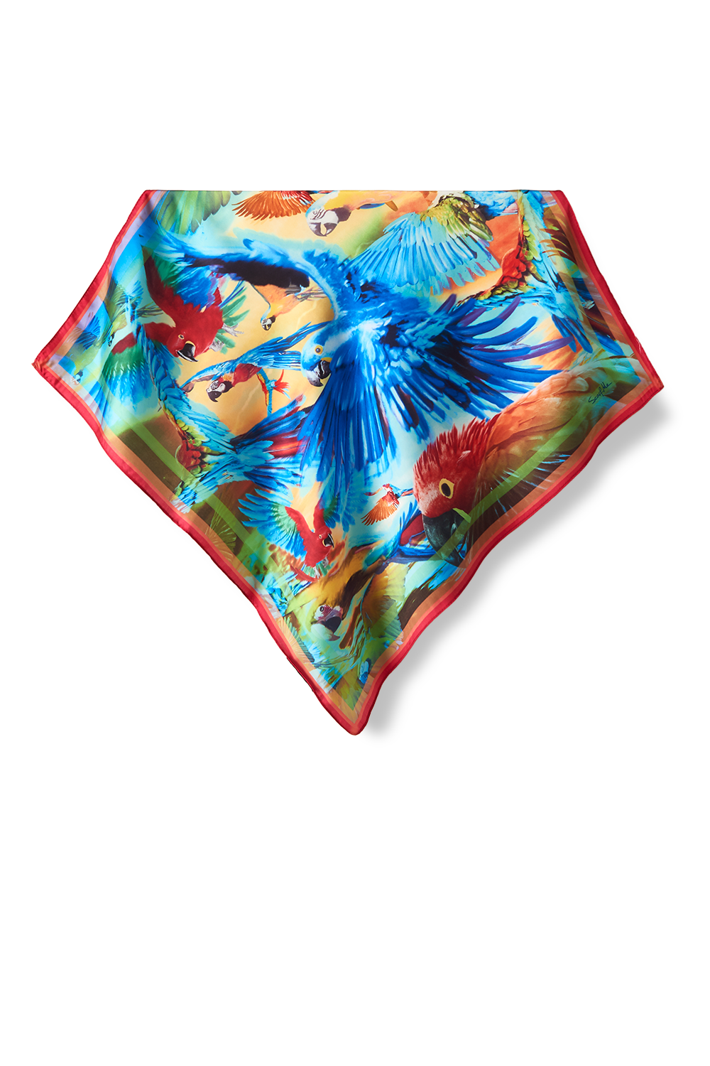 WATERCOLOR SCARF 50X50 | SATIN POLYESTER 