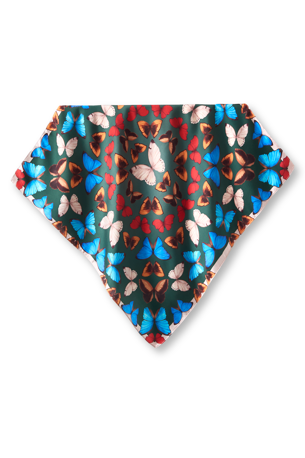 Yasmin Mandala scarf in polyester satin | 50x50cm