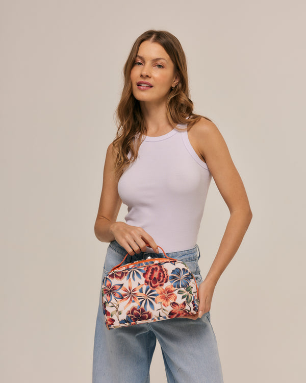 Marble Flowers Travel Case