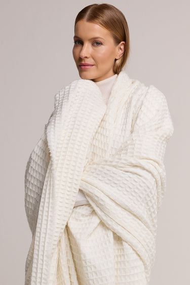 Manta Nepal em cashmere off white