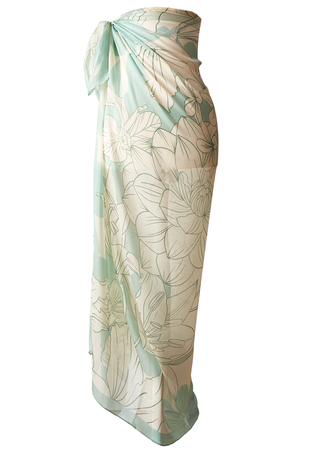 Max lenço Brisa de Verão em mousseline de seda | 130x130cm
