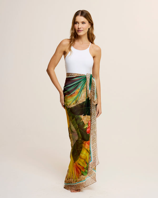Texturas max scarf in silk mousseline | 130x130cm