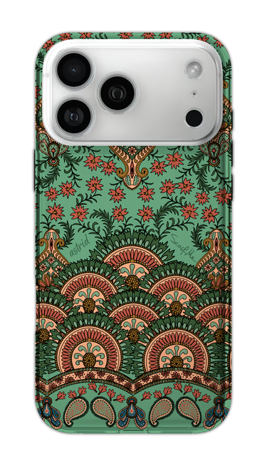 Capa anti-impacto personalizada Oriental Astrid verde