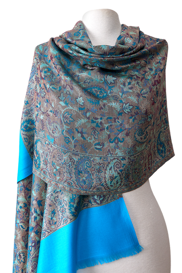 MODAL ARABESQUE PASHMINA WITH INDIAN SILK | 70X200CM 